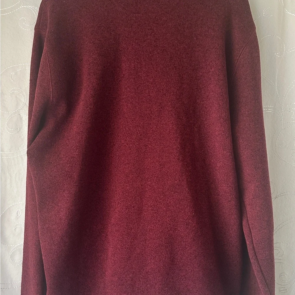 Old Navy Burgundy Quarter-Zip Pullover Sweater - Picture 2 of 3